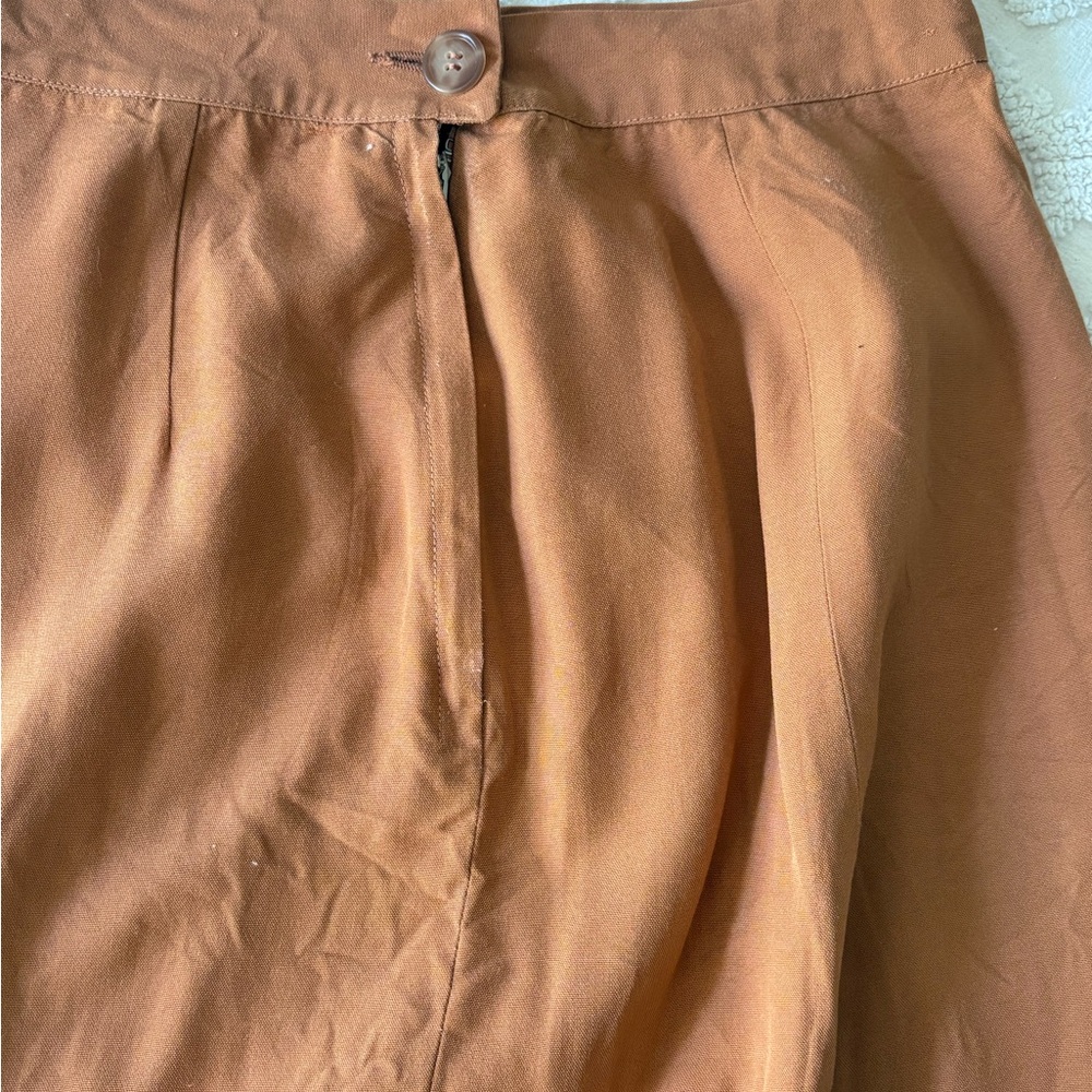 Vintage Orange Pencil Skirt